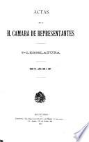 Actas De La H. Cámara De Representantes …