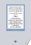 libro Conceptos Para El Estudio Del Derecho Administrativo Laboral En El Grado