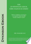 libro Guía De Intervención Judicial Sobre Violencia De Género