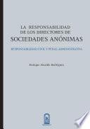 libro La Responsabilidad De Los Directores De Sociedades Anónimas