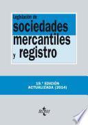 Legislación De Sociedades Mercantiles Y Registro