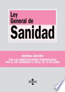 libro Ley General De Sanidad