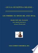 libro Los Poderes Ex Oficio Del Juez Penal