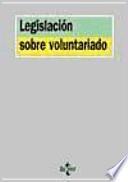 libro Legislación Sobre Voluntariado