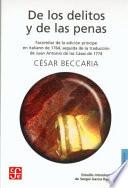 libro De Los Delitos Y De Las Penas