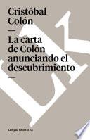 La Carta De Colón Anunciando El Descubrimiento