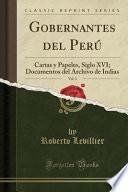 libro Gobernantes Del Perú, Vol. 3