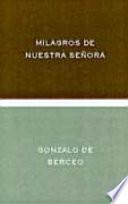 libro Milagros De Nuestra Señora