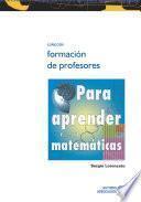 libro Para Aprender Matemáticas