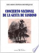 libro Concierto Nacional De La Gesta De Sandino