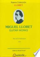 libro Miguel Llobet Guitar Works