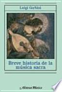 libro Breve Historia De La Música Sacra