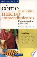 libro Cómo Desarrollar Microemprendimientos