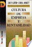 libro Cultura De Empresa Y Rentabilidad