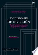 libro Decisiones De Inversión