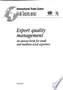 Export Quality Management