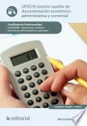 libro Gestión Auxiliar De Documentación Económico Administrativa Y Comercial. Adgg0408