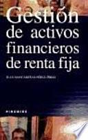 libro Gestión De Activos Financieros De Renta Fija