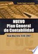 Nuevo Plan General De Contabilidad.