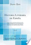 libro Historia Literaria De España, Vol. 8