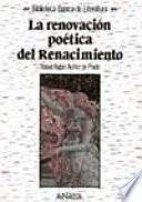 La Renovación Poética Del Renacimiento