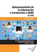 libro Uf1468   Almacenamiento De La Información E Introducción A Sgbd