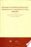 Actividades Del Grupo De Formación Del Profesorado De La Universidad De Cádiz