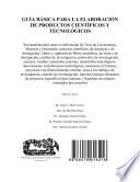 libro Guía Básica Para La Elaboración De Productos Científicos Y Tecnológicos