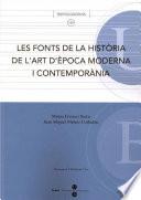 Les Fonts De La Història De L Art D època Moderna I Contemporània