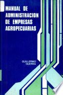 Manual De Administracion De Empresas Agropecuarias