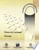 Pánuco De Coronado Estado De Durango. Cuaderno Estadístico Municipal 2000