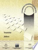 libro Totatiche Estado De Jalisco. Cuaderno Estadístico Municipal 2000