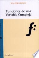 libro Funciones De Una Variable Compleja