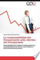 libro La Responsabilidad Del Franquiciante Ante Clientes Del Franquiciado