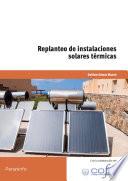 libro Replanteo De Instalaciones Solares Térmicas