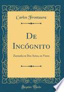 libro De Incógnito