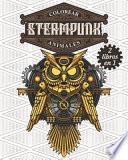 libro Colorear Steampunk Animales - 2 Libros En 1