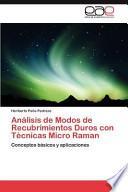 libro Análisis De Modos De Recubrimientos Duros Con Técnicas Micro Raman