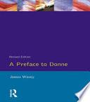 libro A Preface To Donne