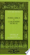 libro Poesía Lírica Y Cancionero Musical