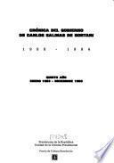 libro Cronica Del Gobierno De Carlos Salinas De Gortari, 1988 1994. Quinto Ano