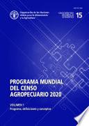 Programa Mundial Del Censo Agropecuario 2020