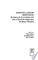 libro Derecho A Exigir Respuestas