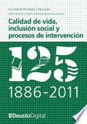 libro Calidad De Vida, Inclusión Social Y Procesos De Intervención