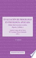 Evaluación De Programas En Psicología Aplicada