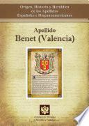 libro Apellido Benet (valencia)