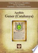 libro Apellido Gener (catalunya)