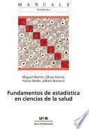 libro Fundamentos De Estadística En Ciencias De La Salud