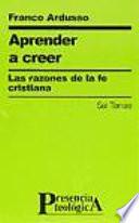 libro Aprender A Creer