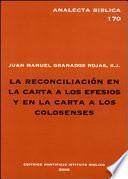 libro La Reconciliación En La Carta A Los Efesios Y En La Carta A Los Colosenses